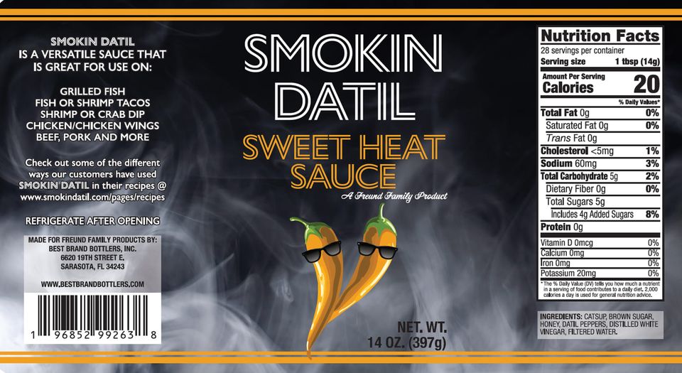 SMOKIN DATIL SWEET HEAT HOT SAUCE